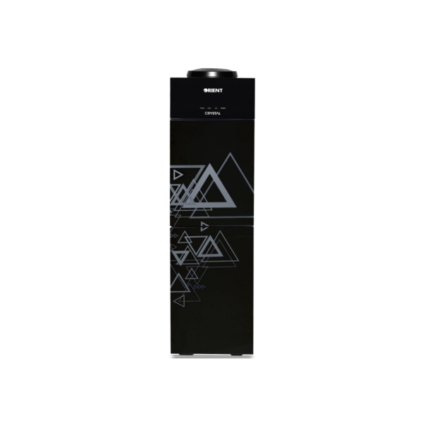 Crystal 3 Taps Triangle Black Glass door Water Dispenser Orient