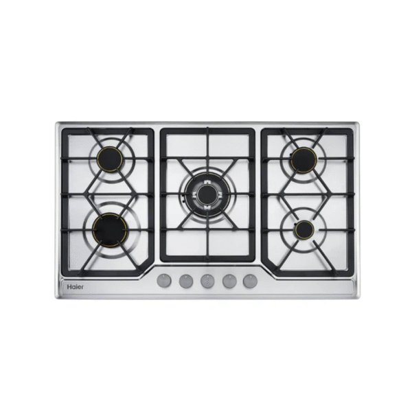Haier 5 burner Hob HCC-529DGS (5 Burner Tempered Glass Hob )