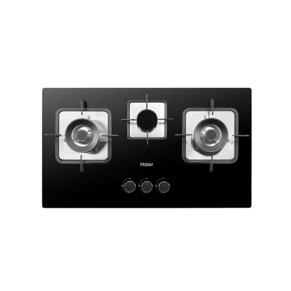 Haier 3 burner Hob HCC-632DGG-L (3 Burner Tempered Glass Hob )