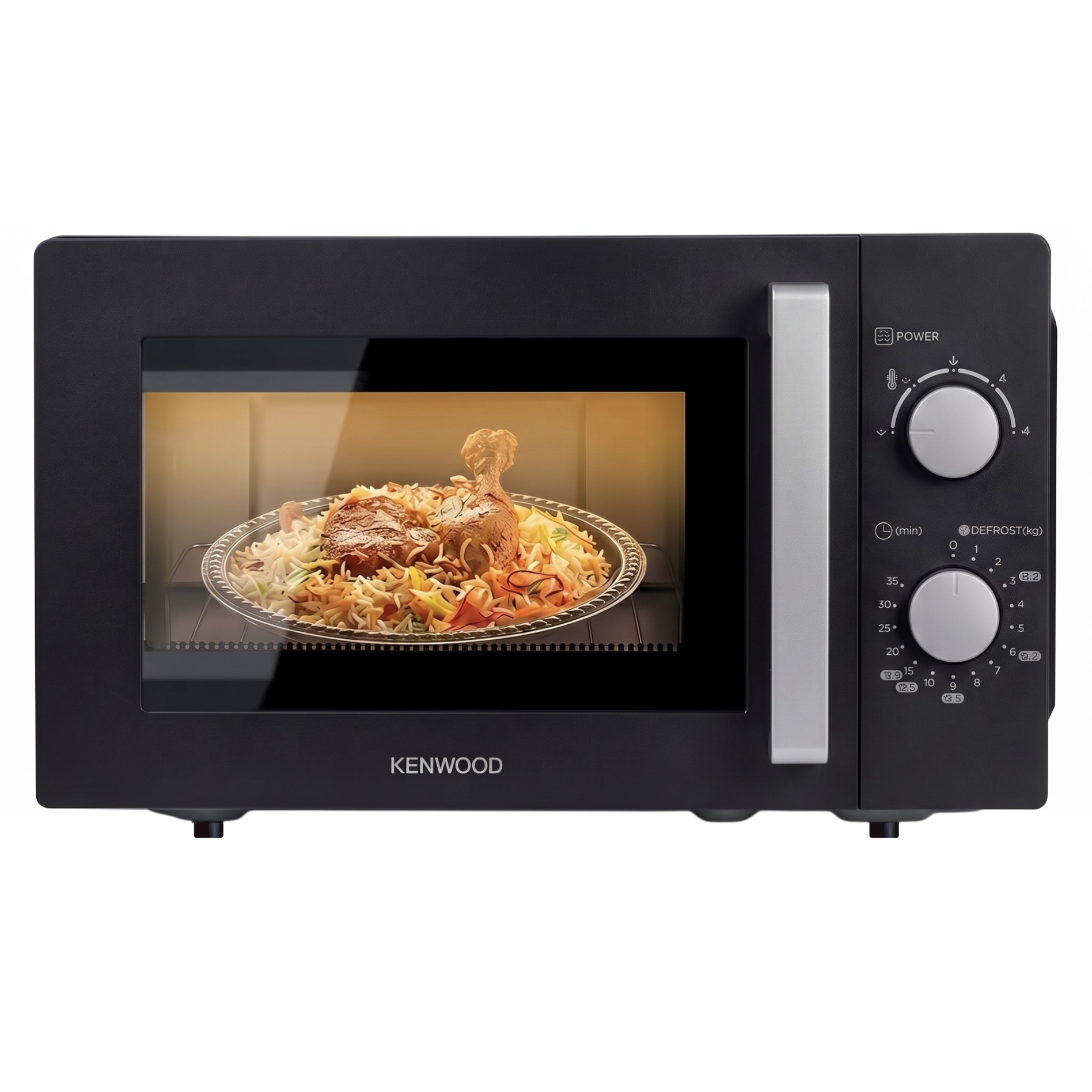 MWP20.020BK 1 Kenwood MWP-20.020BK Black Heating Microwave Oven - Image 1